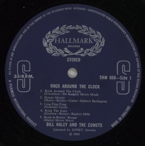 Bill Haley & The Comets Rock Around The Clock vinyl LP album (LP record) UK BHYLPRO288197