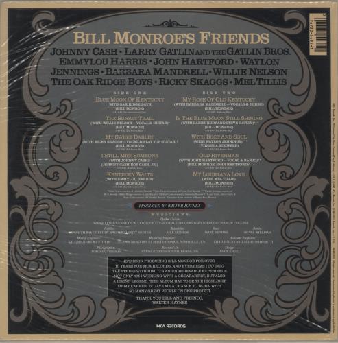 Bill Monroe Bill Monroe And Friends vinyl LP album (LP record) US 0BMLPBI763208