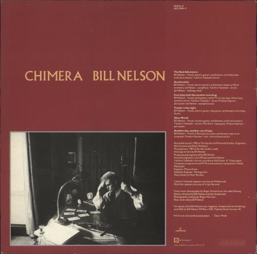 Bill Nelson Chimera vinyl LP album (LP record) UK BSNLPCH528932