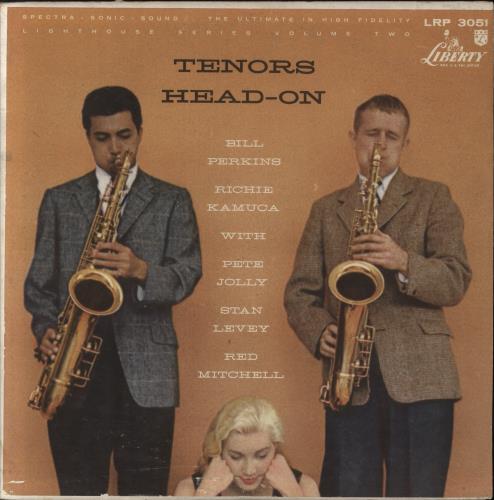 Bill Perkins Tenors Head-On vinyl LP album (LP record) US B0WLPTE836315