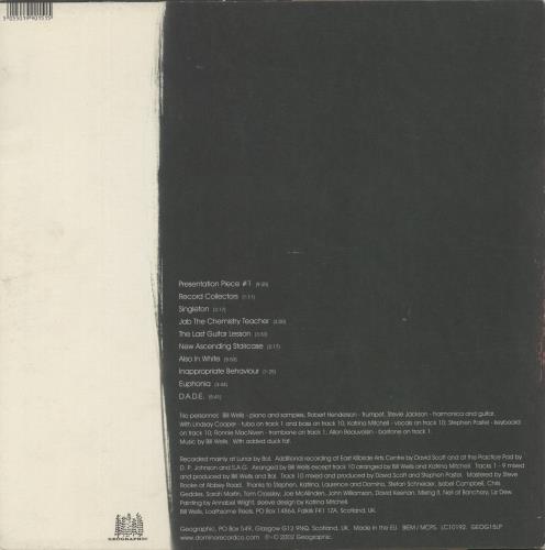 Bill Wells Trio Also In White vinyl LP album (LP record) UK 97PLPAL878418