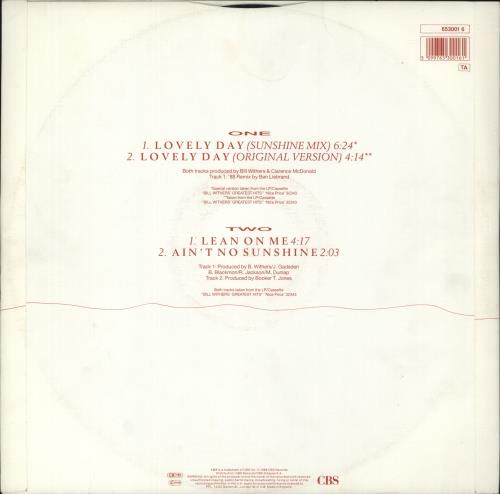 Bill Withers Lovely Day 12" vinyl single (12 inch record / Maxi-single) UK BWT12LO298423