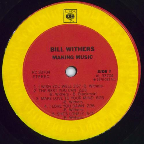 Bill Withers Making Music vinyl LP album (LP record) UK BWTLPMA778311
