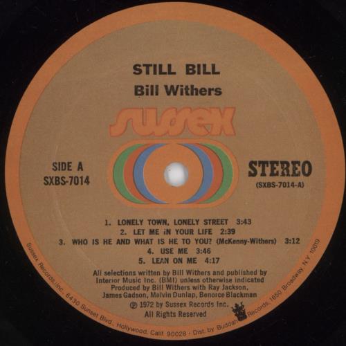 Bill Withers Still Bill vinyl LP album (LP record) US BWTLPST890578