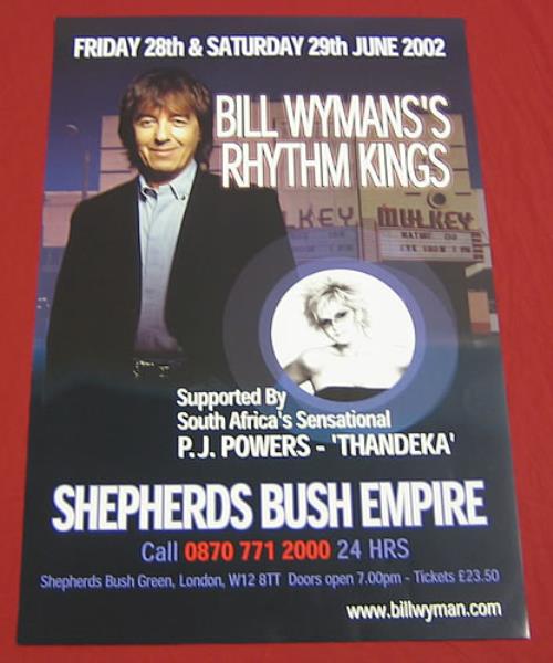 Bill Wyman 2002 Gig Poster poster UK WYMPOGI359784