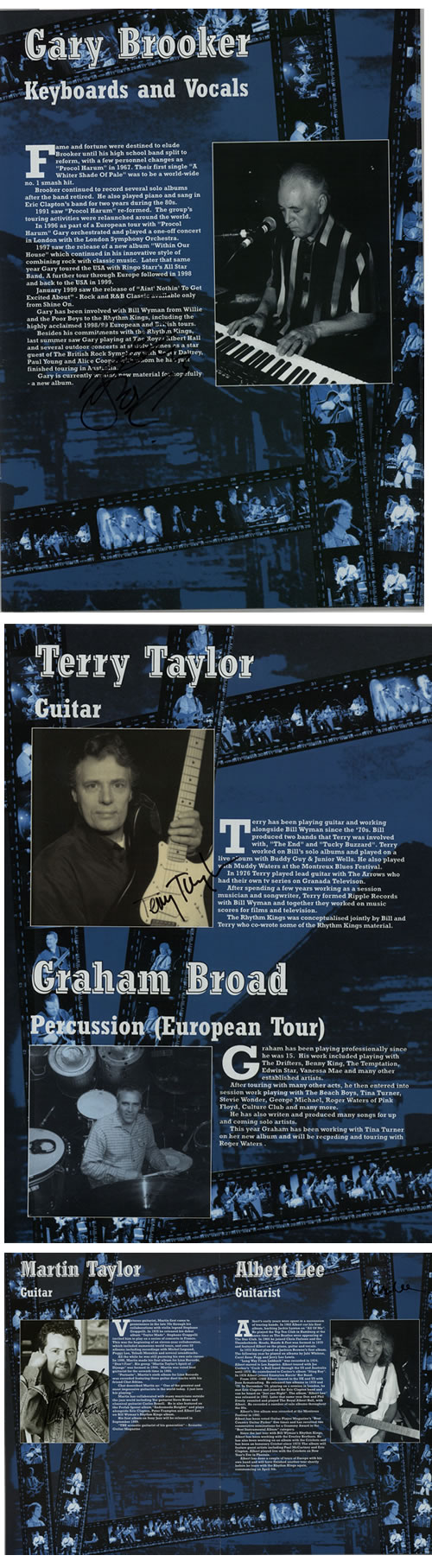 Bill Wyman Groovin' Europe 2000 - Autographed tour programme UK WYMTRGR579906