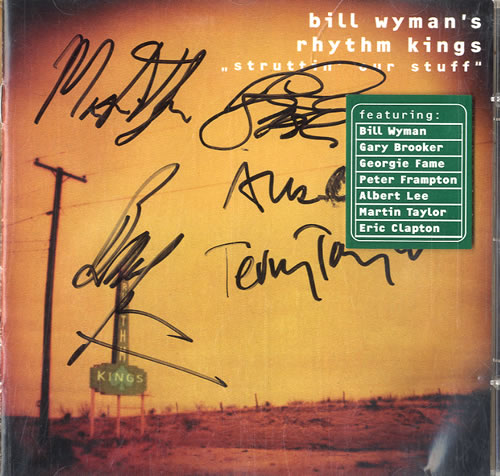 Bill Wyman Struttin' Our Stuff - Autographed CD album (CDLP) German WYMCDST580637