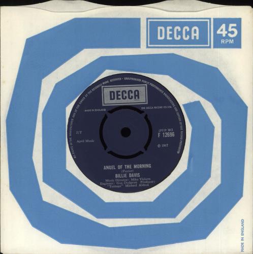 Billie Davis Angel Of The Morning 7" vinyl single (7 inch record / 45) UK 7BD07AN714641
