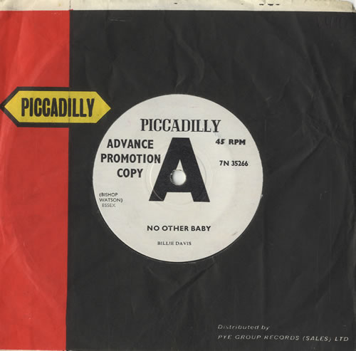 Billie Davis No Other Baby 7" vinyl single (7 inch record / 45) UK 7BD07NO511806