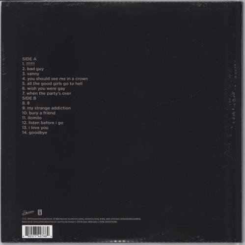 Billie Eilish When We All Fall Asleep, Where Do We Go ? - Apricot Vinyl - Sealed vinyl LP album (LP record) UK 0NRLPWH774571