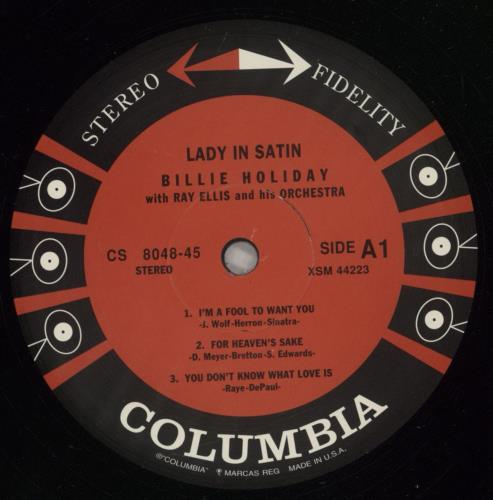 Billie Holiday Lady In Satin - 45rpm 4-LP vinyl album record set US B/H4LLA875997