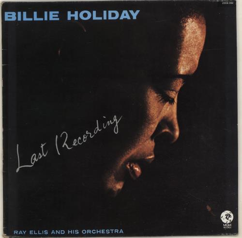 Billie Holiday Last Recording vinyl LP album (LP record) French B/HLPLA677797