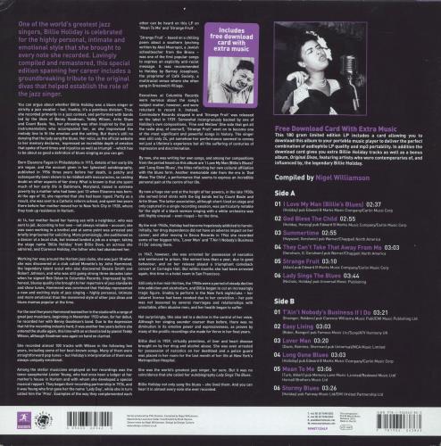 Billie Holiday The Rough Guide To Jazz And Blues Legends: Billie Holiday Reborn And Remastered vinyl LP album (LP record) UK B/HLPTH803039