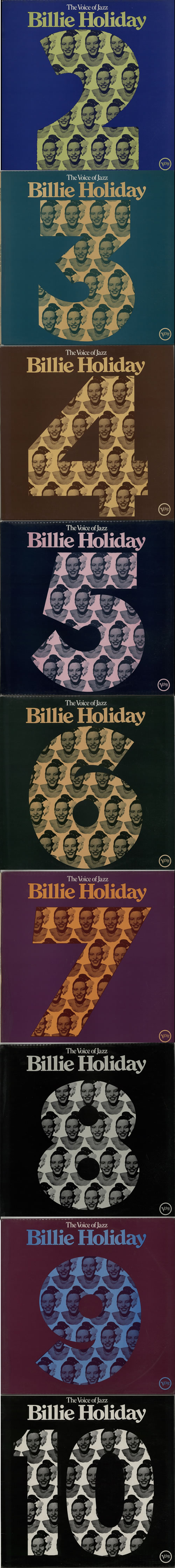 Billie Holiday The Voice Of Jazz Volumes 1 - 10 vinyl LP album (LP record) UK B/HLPTH635275