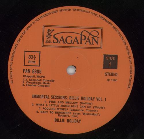 Billie Holiday Volume 1 vinyl LP album (LP record) UK B/HLPVO578170