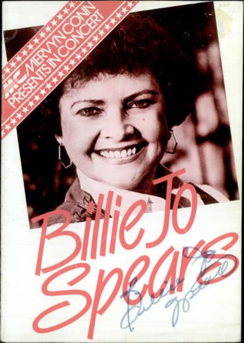Billie Jo Spears 1983 Tour Programme - Autographed tour programme UK BC7TRTO513890