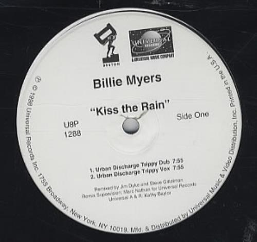 Billie Myers Kiss The Rain 12" vinyl single (12 inch record / Maxi-single) US BMY12KI111815