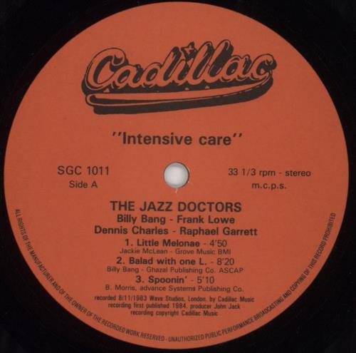 Billy Bang Intensive Care vinyl LP album (LP record) UK IJ-LPIN675474