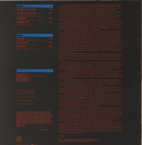 Billy Bang Invitation vinyl LP album (LP record) Italian IJ-LPIN708067