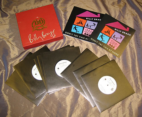 Billy Bragg Don't Try This At Home - AUTOGRAPHED 7" single box set UK BBR7XDO341462