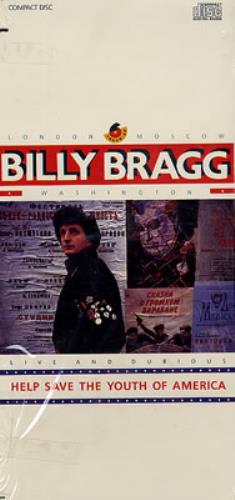 Billy Bragg Help Save The Youth Of America - Long Box CD single (CD5 / 5") US BBRC5HE347290