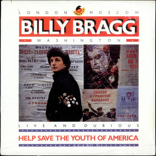 Billy Bragg Help Save The Youth Of America EP - Sealed 12" vinyl single (12 inch record / Maxi-single) US BBR12HE518178