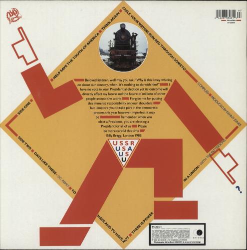 Billy Bragg Help Save The Youth Of America EP 12" vinyl single (12 inch record / Maxi-single) Canadian BBR12HE188068