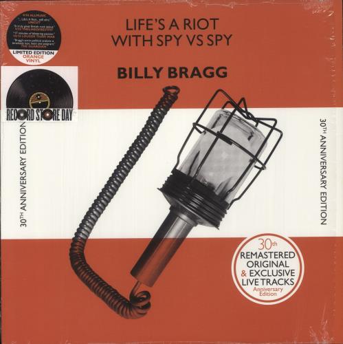 Billy Bragg Life's A Riot With Spy Vs Spy (30th Anniversary Edition) - Stickered Shrink - RSD2022 vinyl LP album (LP record) UK BBRLPLI875382