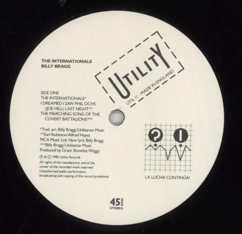 Billy Bragg The Internationale - Complete vinyl LP album (LP record) UK BBRLPTH280767
