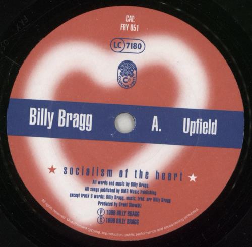Billy Bragg Upfield 7" vinyl single (7 inch record / 45) UK BBR07UP650221