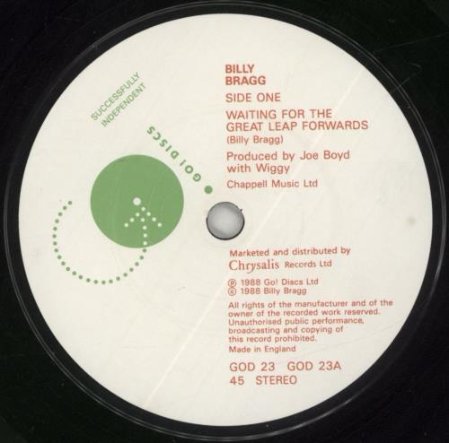 Billy Bragg Waiting For The Great Leap Forwards 7" vinyl single (7 inch record / 45) UK BBR07WA89676