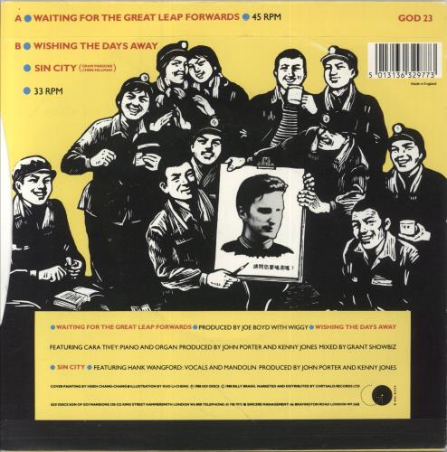 Billy Bragg Waiting For The Great Leap Forwards 7" vinyl single (7 inch record / 45) UK BBR07WA89676