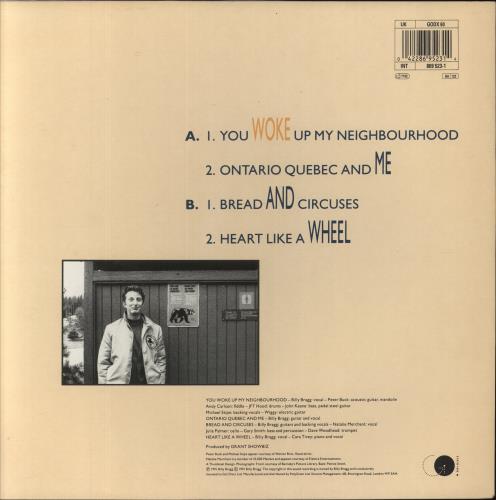 Billy Bragg You Woke Up My Neighbourhood EP 12" vinyl single (12 inch record / Maxi-single) UK BBR12YO160381