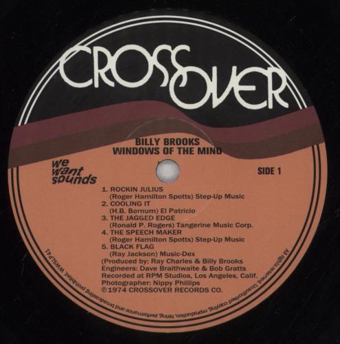 Billy Brooks Windows Of The Mind vinyl LP album (LP record) French 5VMLPWI842671