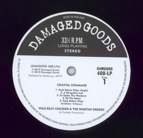 Billy Childish Coastal Command vinyl LP album (LP record) UK BLCLPCO859566