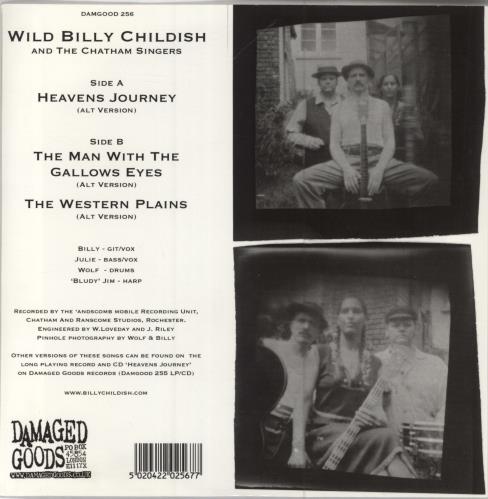 Billy Childish Heavens Journey EP 7" vinyl single (7 inch record / 45) UK BLC07HE784423