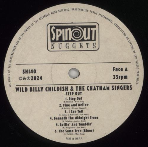 Billy Childish Step Out! vinyl LP album (LP record) UK BLCLPST878408