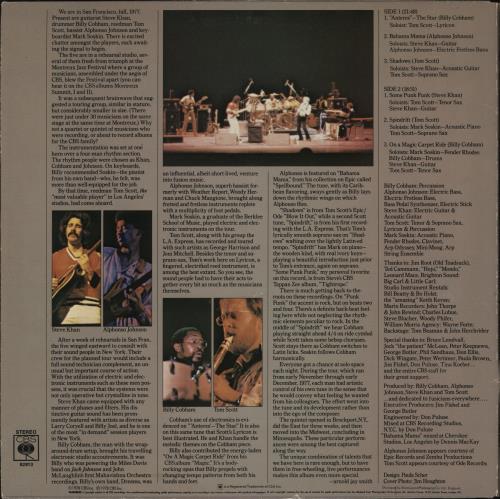 Billy Cobham Alivemutherforya vinyl LP album (LP record) UK BYHLPAL661603