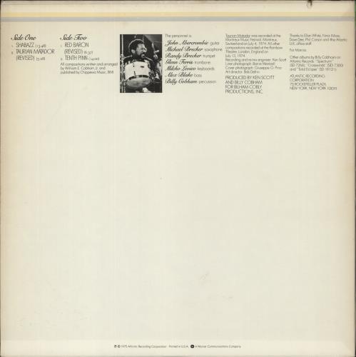 Billy Cobham Shabazz vinyl LP album (LP record) US BYHLPSH626640