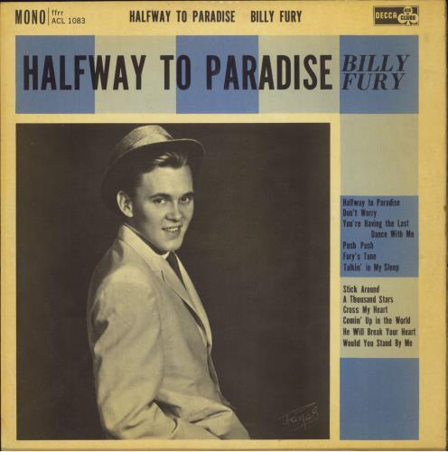 Billy Fury Halfway To Paradise vinyl LP album (LP record) UK BFULPHA821930