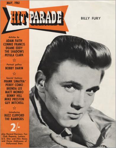 Billy Fury Hit Parade magazine UK BFUMAHI394189