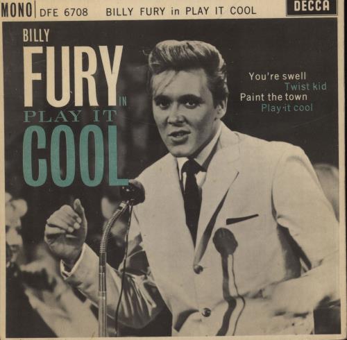 Billy Fury Play It Cool EP 7" vinyl single (7 inch record / 45) UK BFU07PL612637