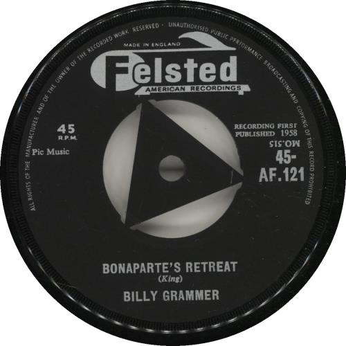 Billy Grammer Bonaparte's Retreat 7" vinyl single (7 inch record / 45) UK B9607BO622201
