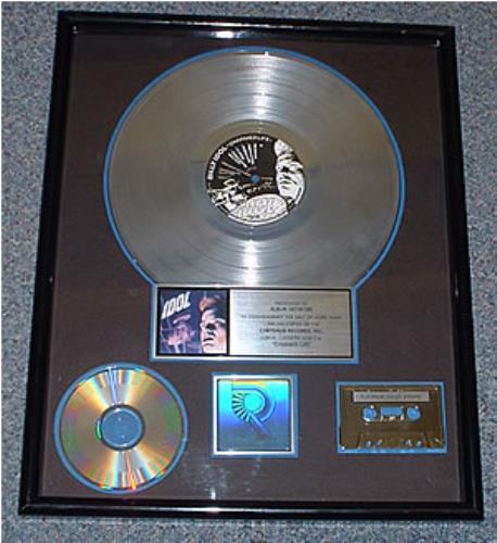 Billy Idol Charmed Life award disc US IDOAWCH243457