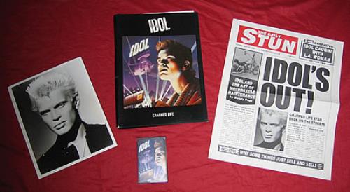 Billy Idol Charmed Life media press pack UK IDOPPCH378107