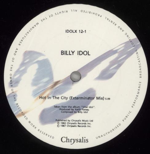 Billy Idol Hot In The City 12" vinyl single (12 inch record / Maxi-single) UK IDO12HO41650