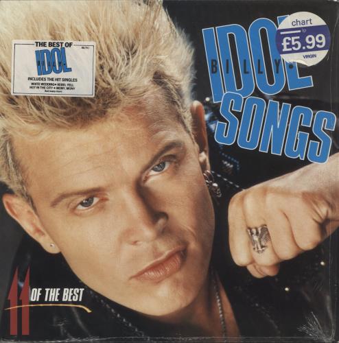 Billy Idol Idol Songs - Hype Stickered - Shrink vinyl LP album (LP record) UK IDOLPID867889