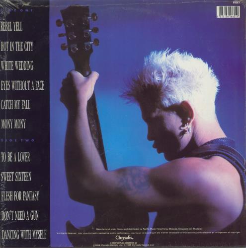 Billy Idol Idol Songs vinyl LP album (LP record) Hong Kong IDOLPID786281