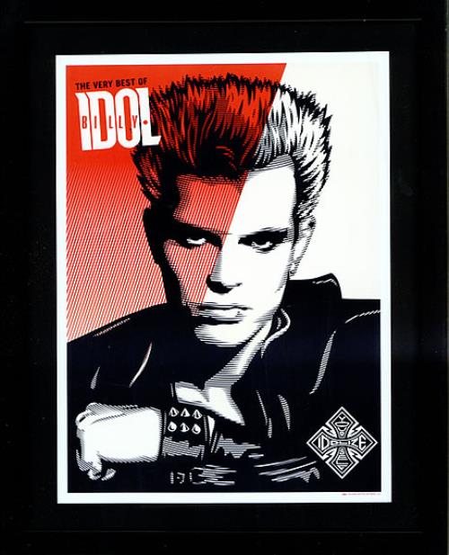 Billy Idol Idolize Yourself - Framed Print memorabilia US IDOMMID461769