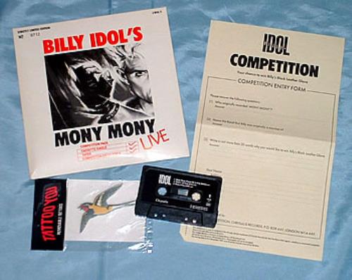 Billy Idol Mony Mony cassette single UK IDOCSMO175057